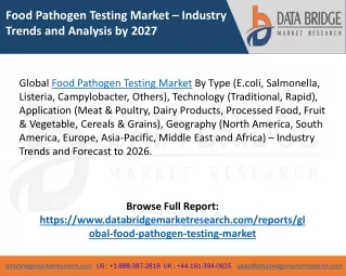 food pathogen testing market industry trends