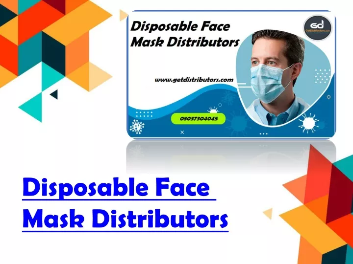 disposable face mask distributors