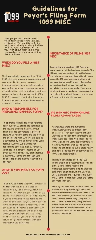 guidelines for payer s filing form