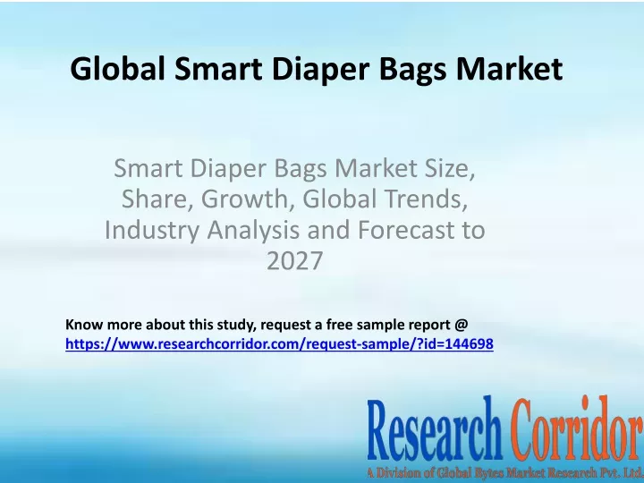 global smart diaper bags market