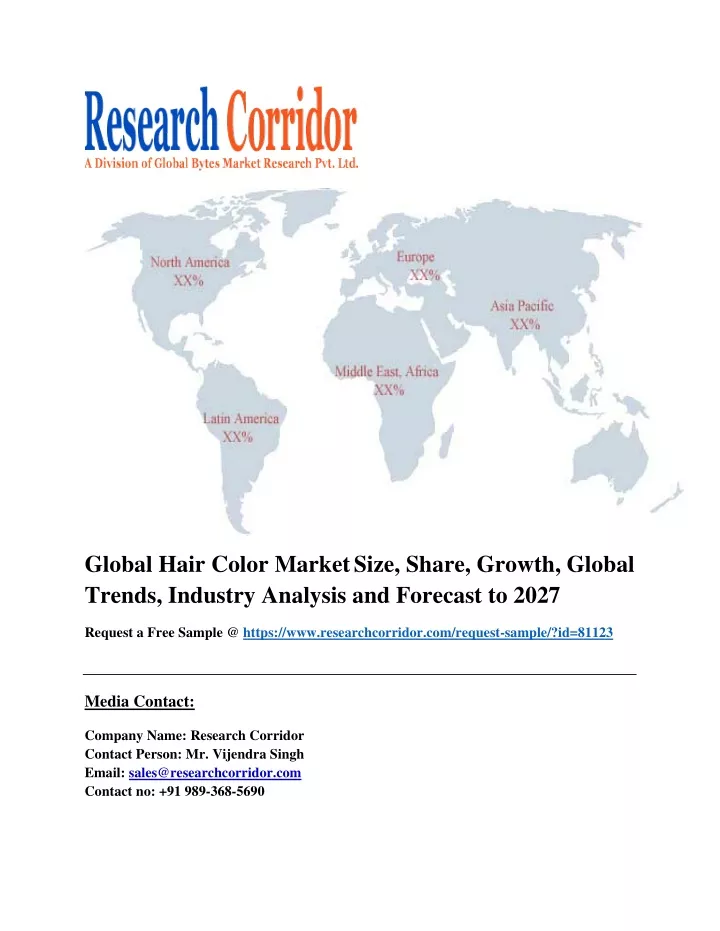 global hair color market size share growth global