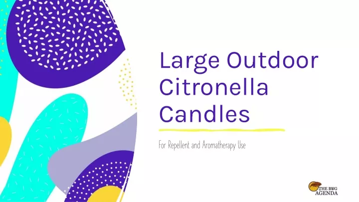 large outdoor citronella candles