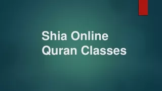 Shia Online Quran Classes