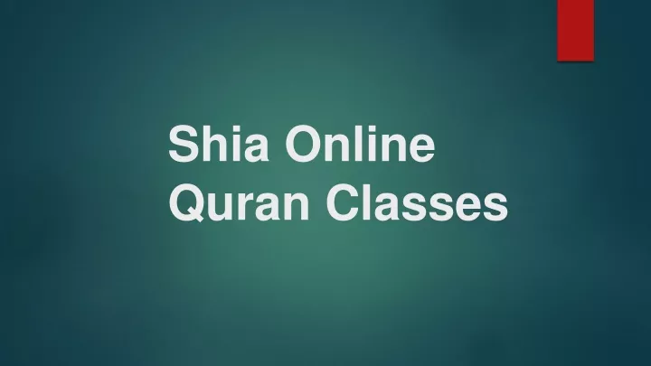 shia online quran c lasses