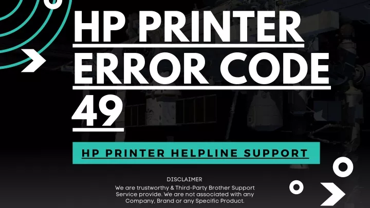 hp printer error code 49