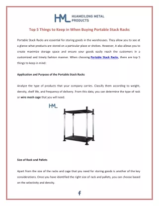 top 5 things to keep in when buying portable
