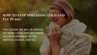How to Stop Spreading Cold and Flu in 2021
