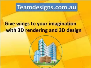3D Rendering ,3D Architectural rendering service
