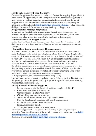 how to make money with your blog in 2021 over