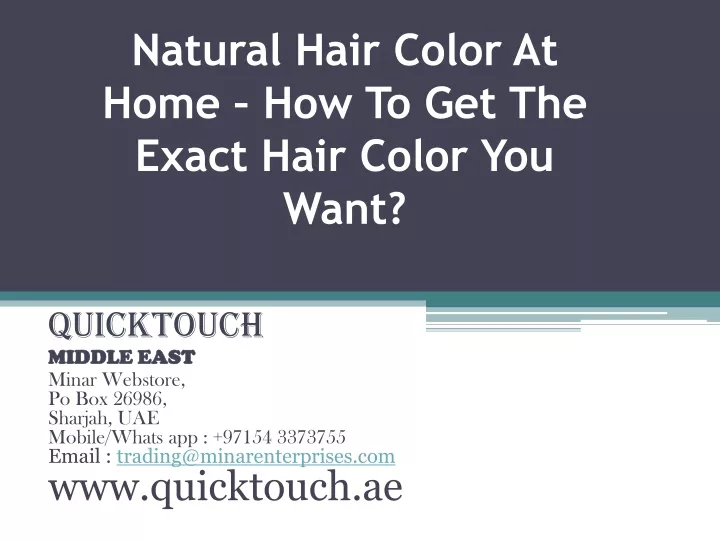 natural hair color at home how to get the exact hair color you want