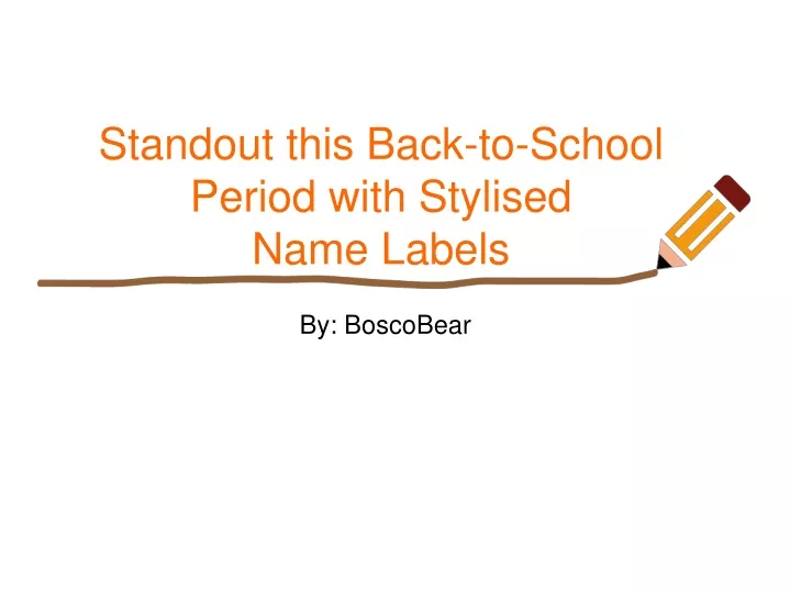 standout this back to school period with stylised