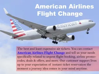 american airlines flight change