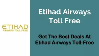 etihad airways toll free