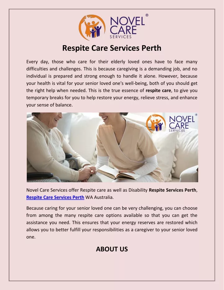 respite care services perth