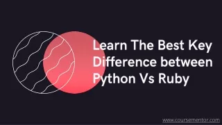 learn the best key difference between python