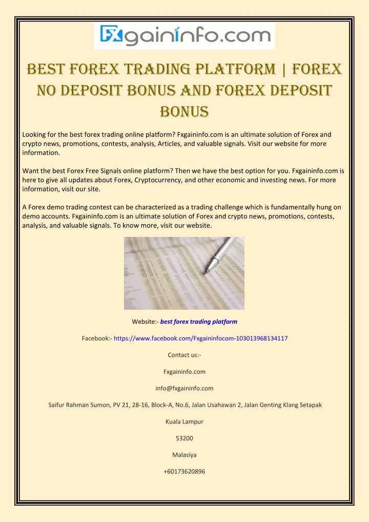 best forex trading platform forex no deposit
