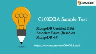 MongoDB Certified DBA Associate C100DBA Dumps