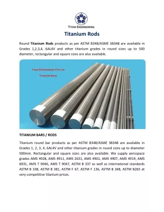 Titanium Rods
