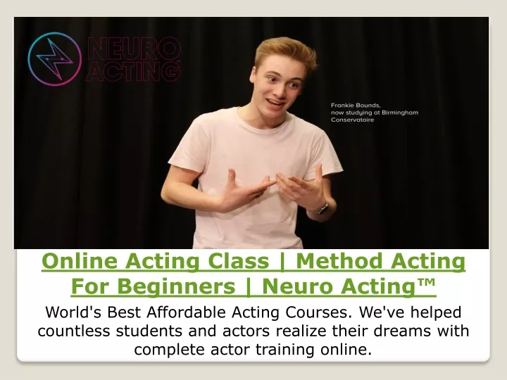 online acting class method acting for beginners