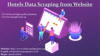 hotels data scraping from website