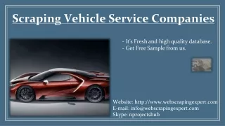 scraping vehicle service companies