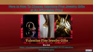 Choose Valentine Fine Jewelry Gifts at An Affordable Price
