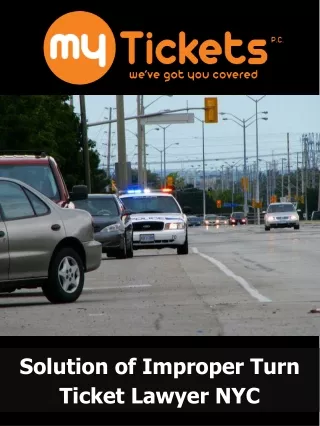 solution of improper turn ticket lawyer nyc