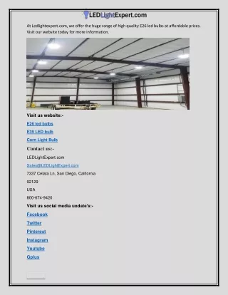 at ledlightexpert com we offer the huge range