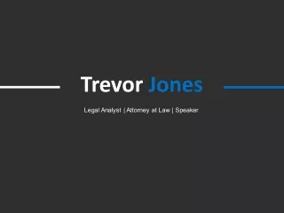 Trevor Jones - Provides Consultation in Speaking Abilities