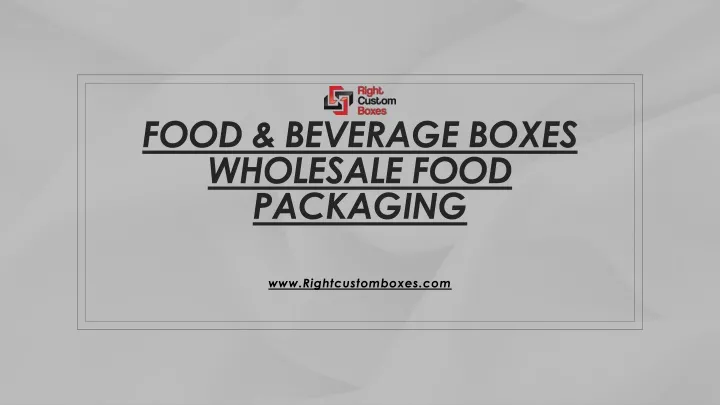 food beverage boxes wholesale food packaging