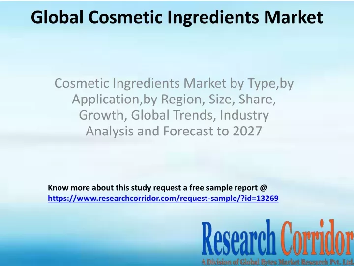 global cosmetic ingredients market