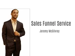Sales Funnel Service - Jeremy McGilvrey