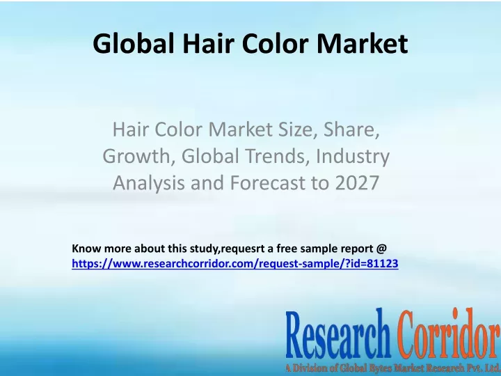 global hair color market