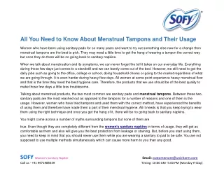 all you need to know about menstrual tampons