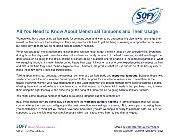 all you need to know about menstrual tampons