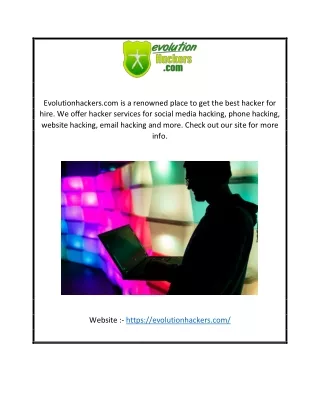 evolutionhackers com is a renowned place