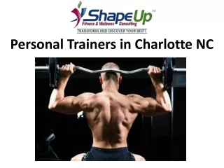 Personal Trainers in Charlotte NC