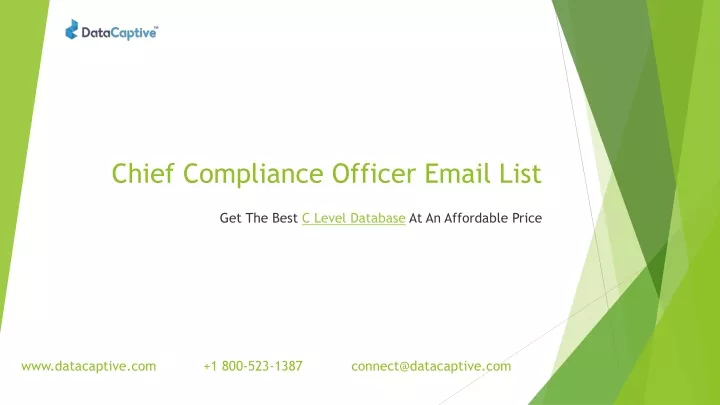 chief compliance officer email list