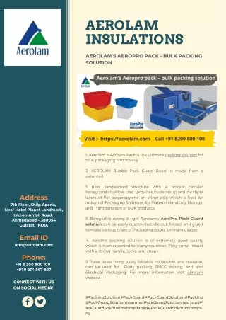 aerolam insulations