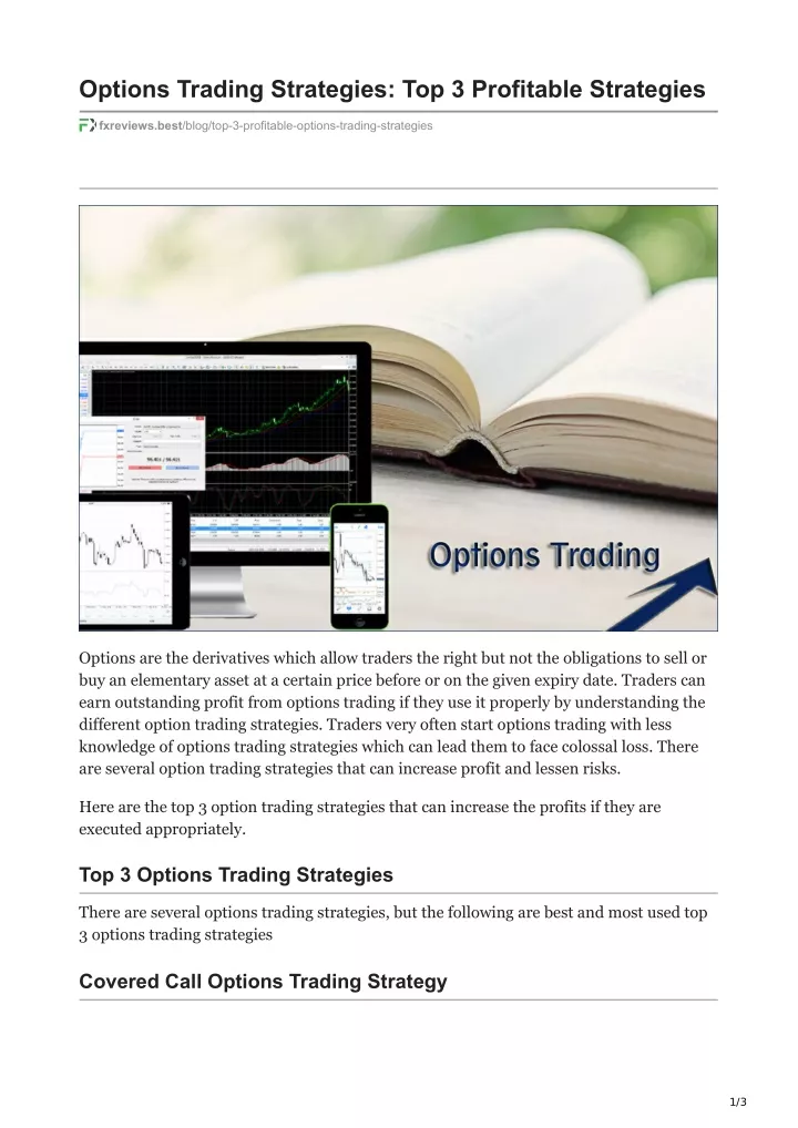 options trading strategies top 3 profitable