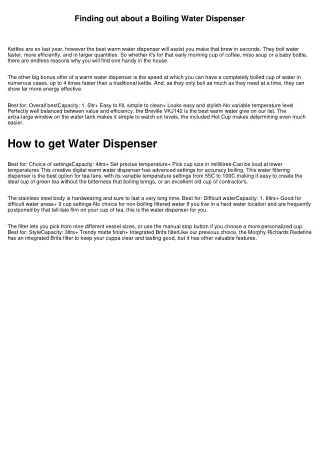 Why our Water Cooler Dispenser is trusted