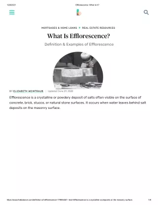 efflorescence