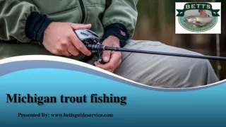 Michigan trout fishing