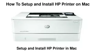 how to setup and install hp printer on mac