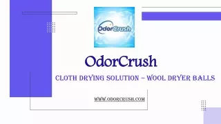Cloth Drying Solution – Wool Dryer Balls