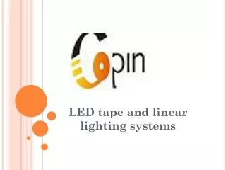 led tape and linear lighting systems