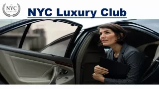 Best Luxury Car Services NYC