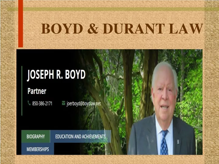 boyd durant law