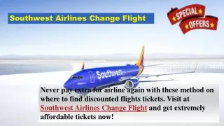 southwest airlines change flight