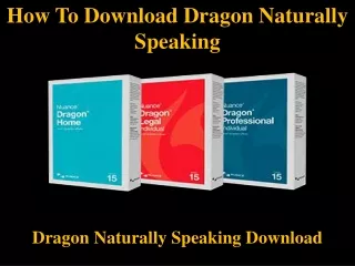 how to download dragon naturally speaking
